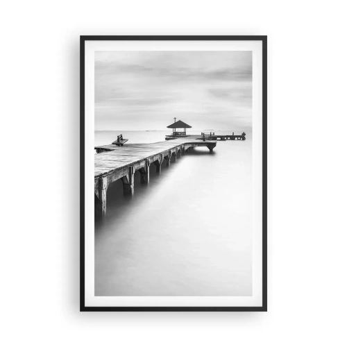 Pôster com moldura preta - Para longe - 61x91 cm