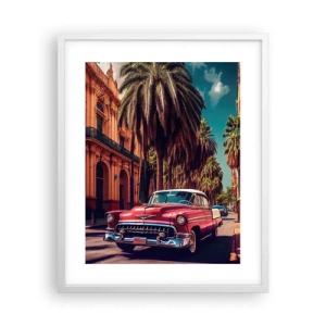 Pôster em moldura branca - Ainda em Havana - 40x50 cm
