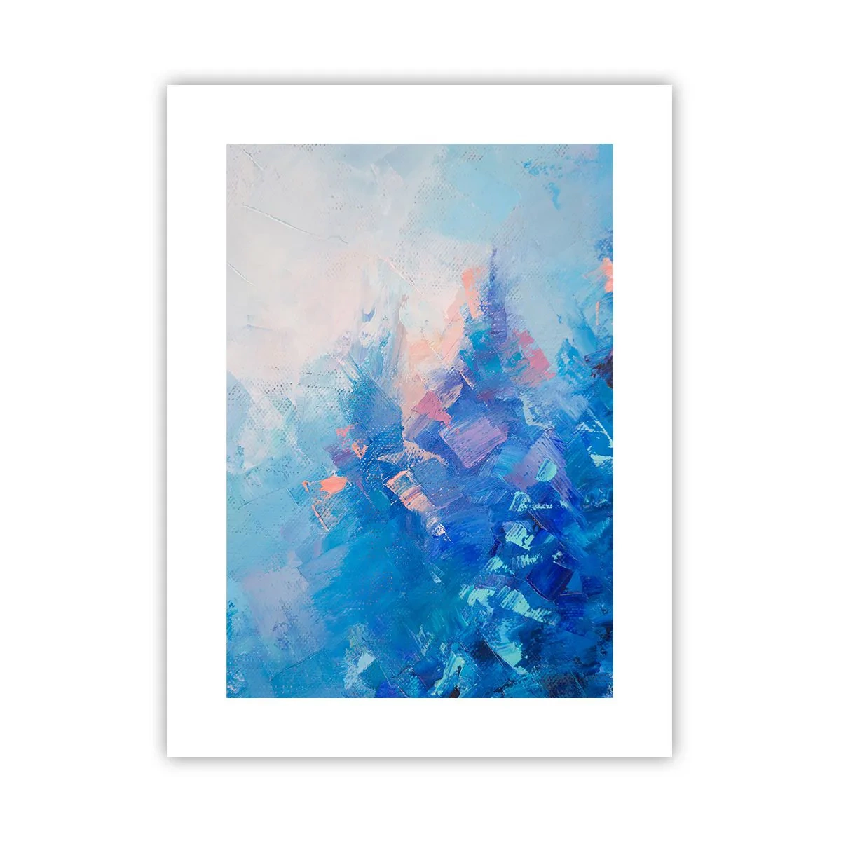Pôster - Abstração de inverno - 30x40 cm