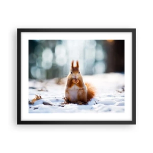 Pôster com moldura preta - Para o que estás a olhar? - 50x40 cm