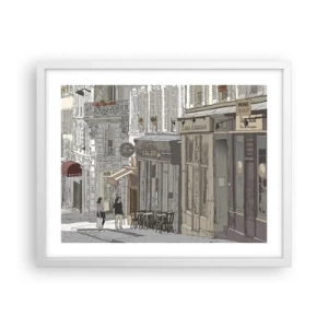 Pôster em moldura branca - Alegrias urbanas - 50x40 cm