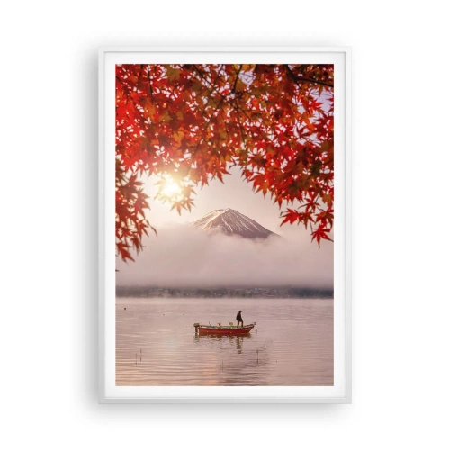 Pôster em moldura branca - No clima japonês - 70x100 cm