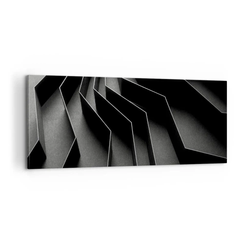 Quadro em tela - Ordem espacial - 100x40 cm