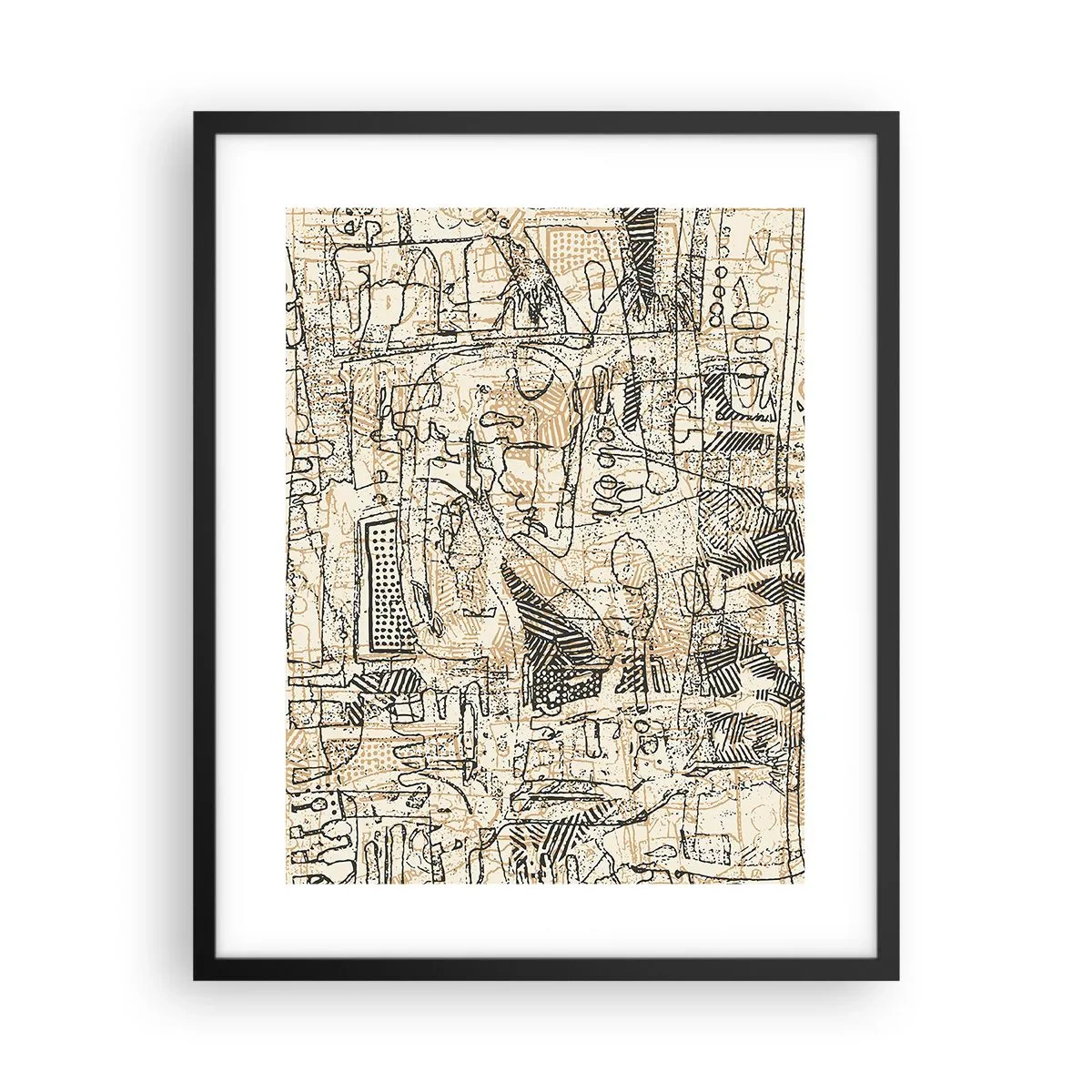 Pôster com moldura preta - À espera de ser decifrado - 40x50 cm