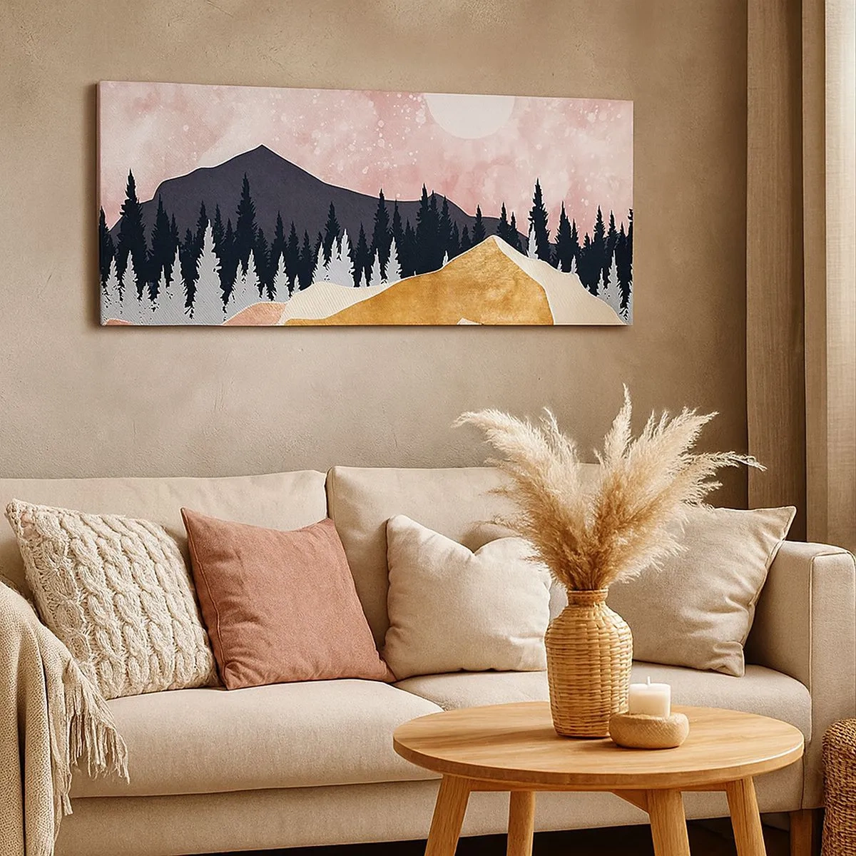 Quadro em tela - Ronda Noturna - 100x40 cm