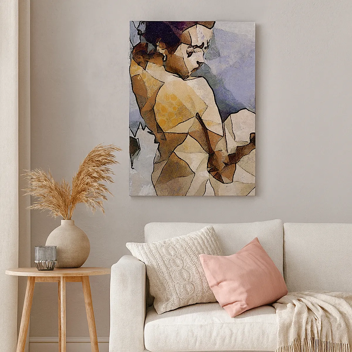 Quadro em tela - No espírito do cubismo - 50x70 cm