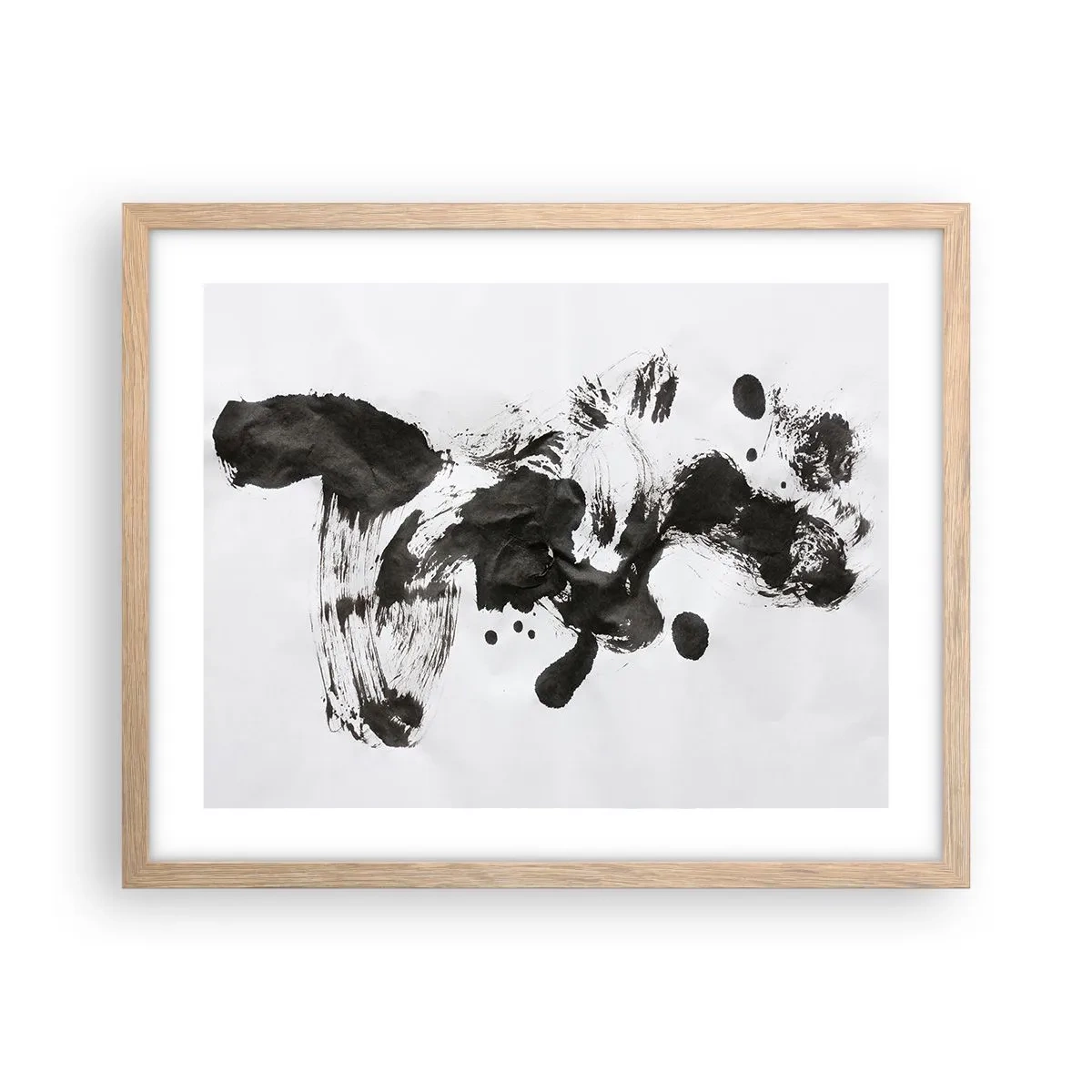 Pôster com moldura de carvalho claro - Existe um método para a loucura? - 50x40 cm