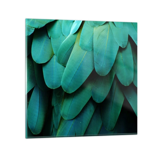 Quadro em vidro - Precisão de papagaio - 30x30 cm