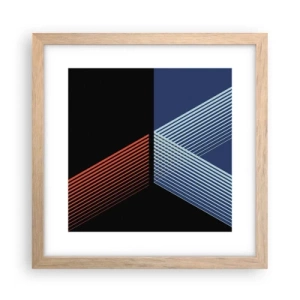 Pôster com moldura de carvalho claro - Uma história simples - 30x30 cm