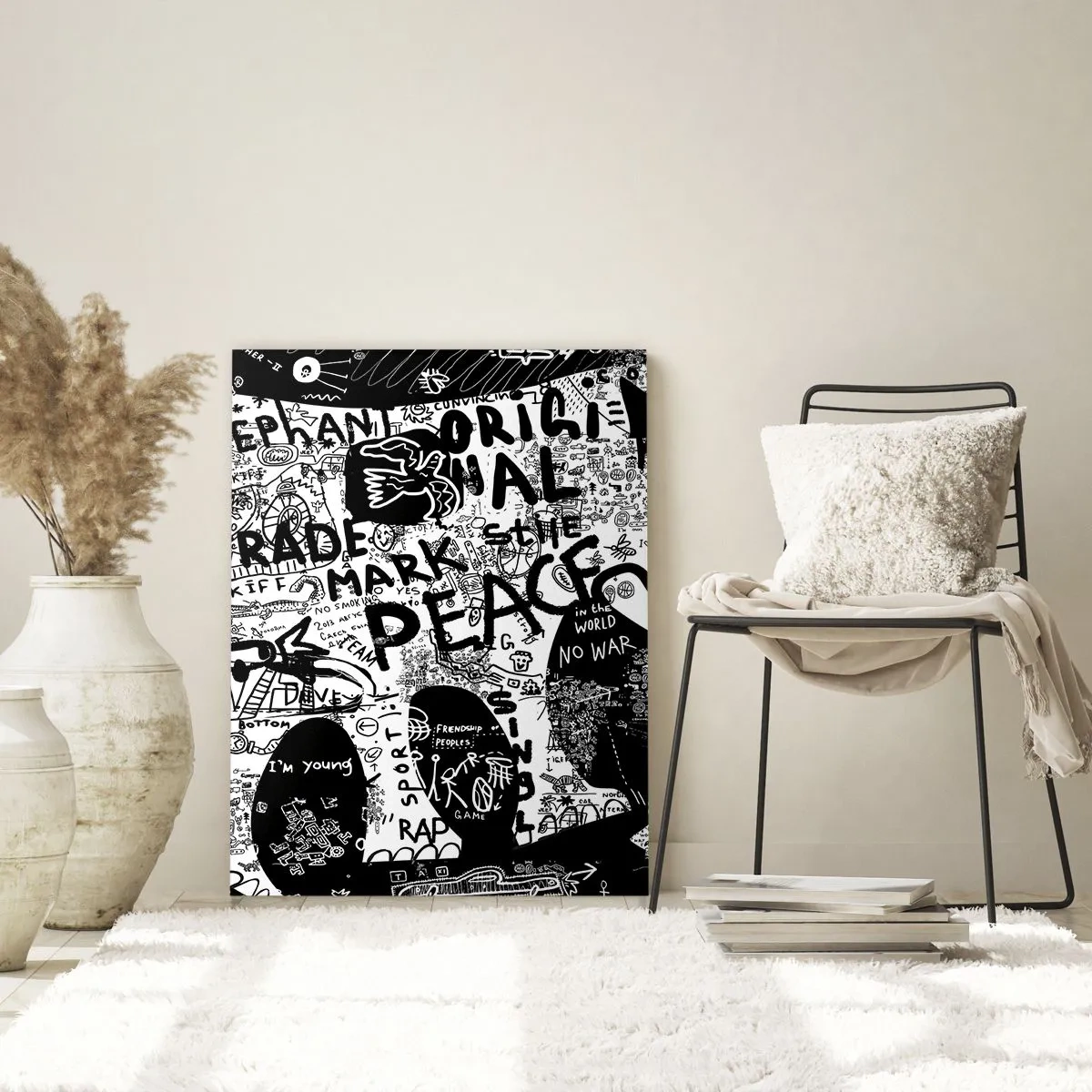 Quadro em vidro - O rico mundo das ruas - 80x120 cm