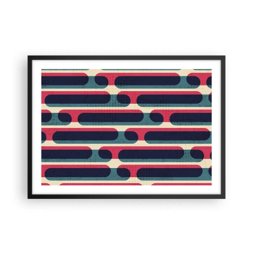 Pôster com moldura preta - Avançado e profundo - 70x50 cm