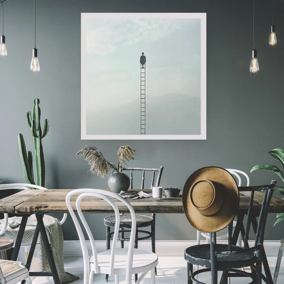 Pôster - Vá além - 60x60 cm