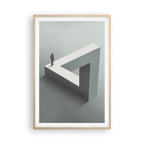 Pôster com moldura de carvalho claro - Mas é possível - 61x91 cm