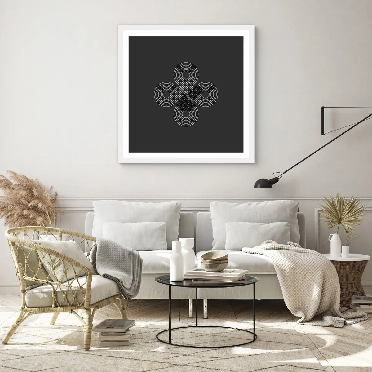 Pôster em moldura branca - No espírito celta - 50x50 cm