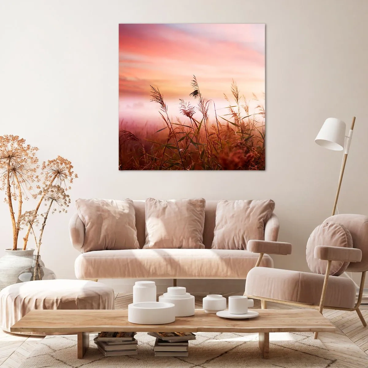 Quadro em tela - Papagaios, balões, vento - 60x60 cm