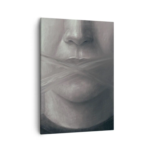 Quadro em tela - Nem uma palavra - 50x70 cm