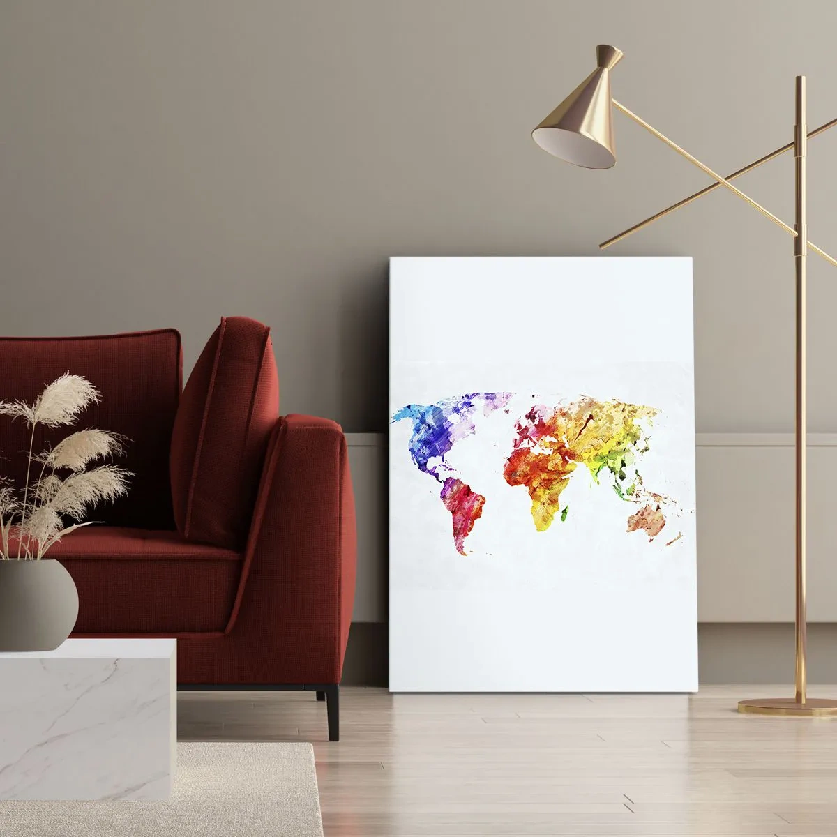 Quadro em tela - Todas as cores do mundo - 50x70 cm