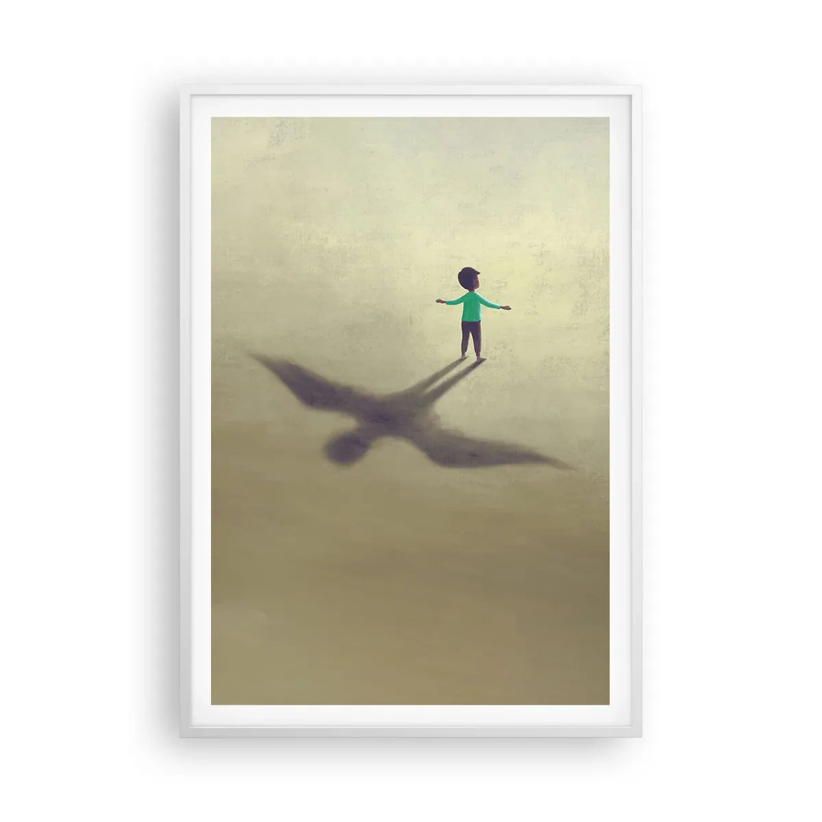 Pôster em moldura branca - Herói do futuro - 70x100 cm