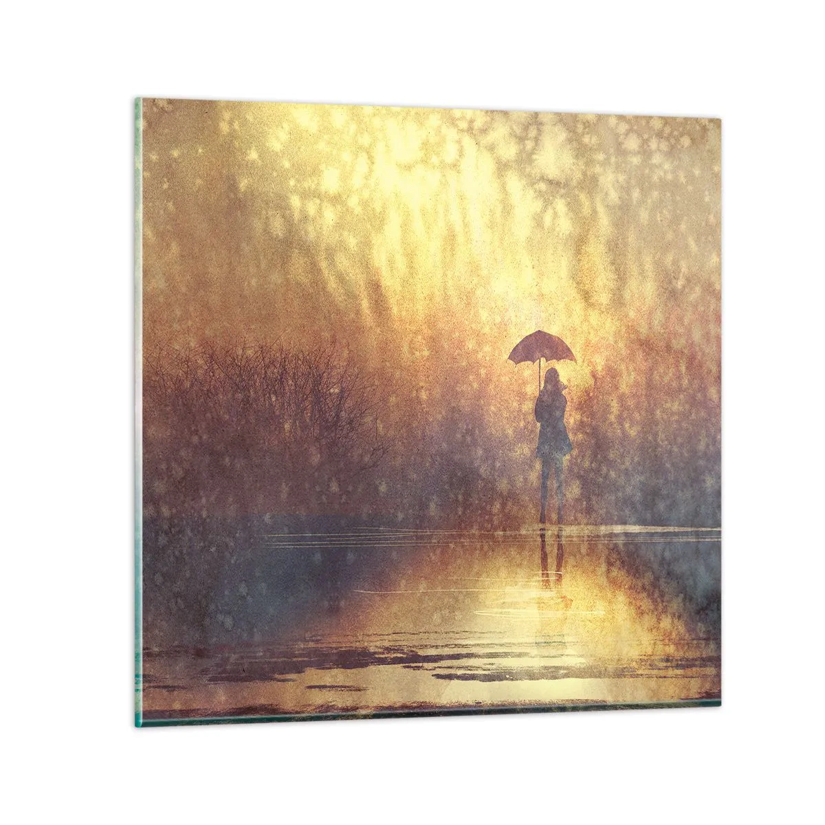 Quadro em vidro - Sinto alguém a olhar para mim - 30x30 cm