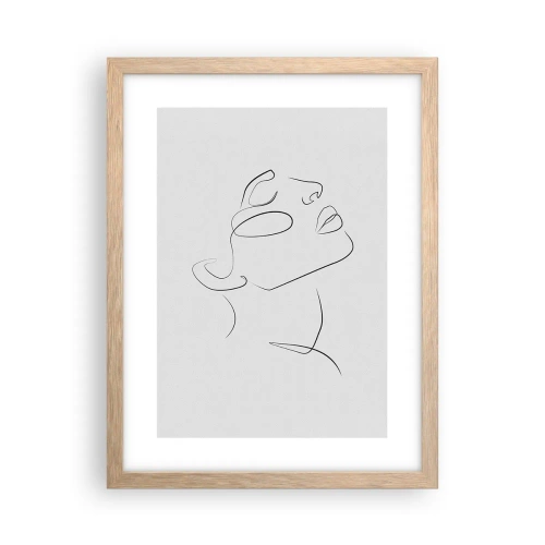 Pôster com moldura de carvalho claro - Os meandros dos sonhos - 30x40 cm