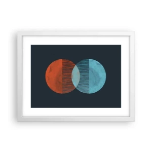Pôster em moldura branca - Fantasia astronómica - 40x30 cm