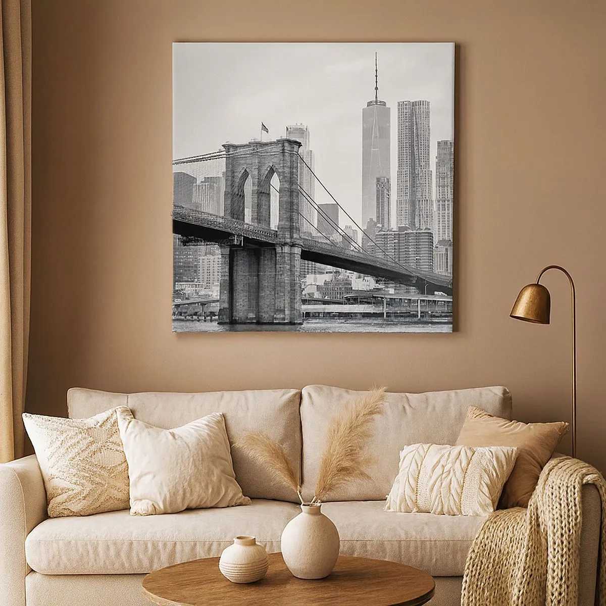 Quadro em tela - Vibrações de Nova York - 30x30 cm