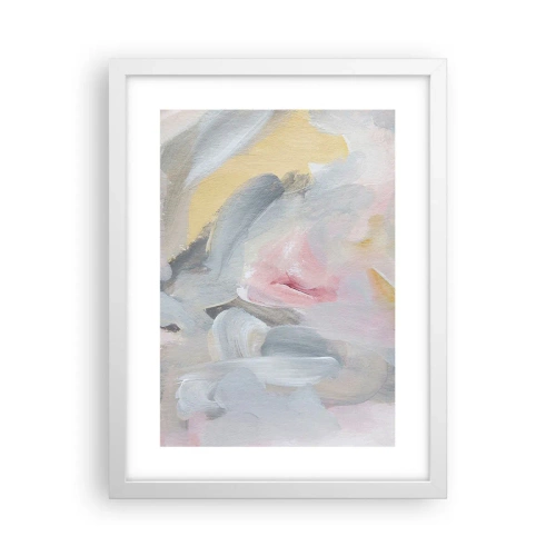 Pôster em moldura branca - Em um mundo pastel - 30x40 cm