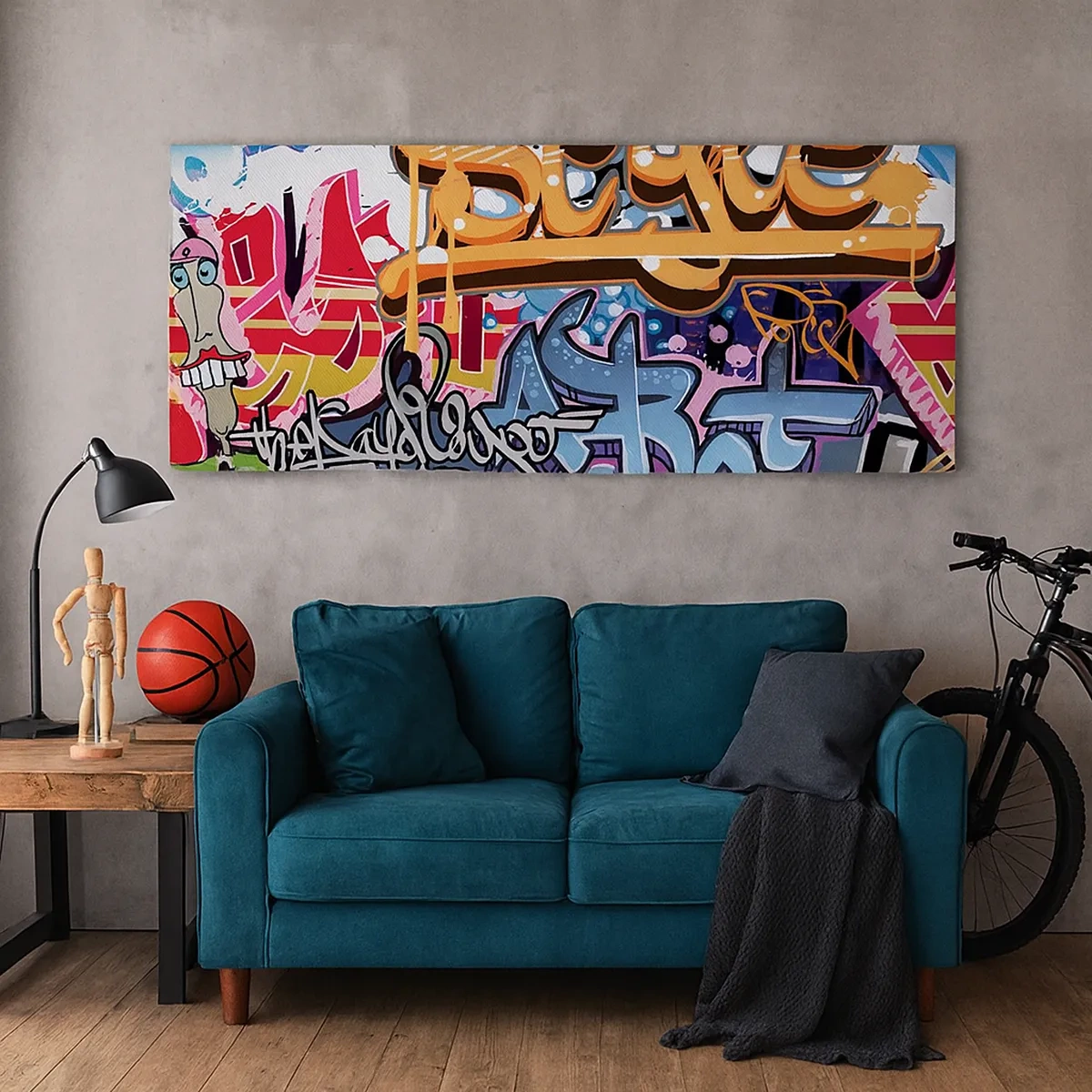 Quadro em tela - Murais, murais, murais... - 30x30 cm