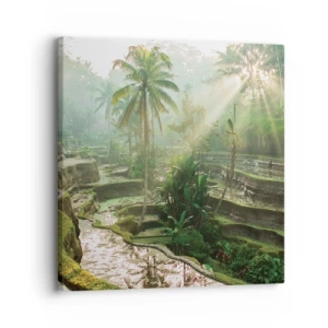 Quadro em tela - Crescer ao sol - 30x30 cm