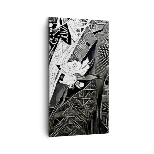 Quadro em tela - Aparentemente apenas uma pessoa qualquer - 45x80 cm