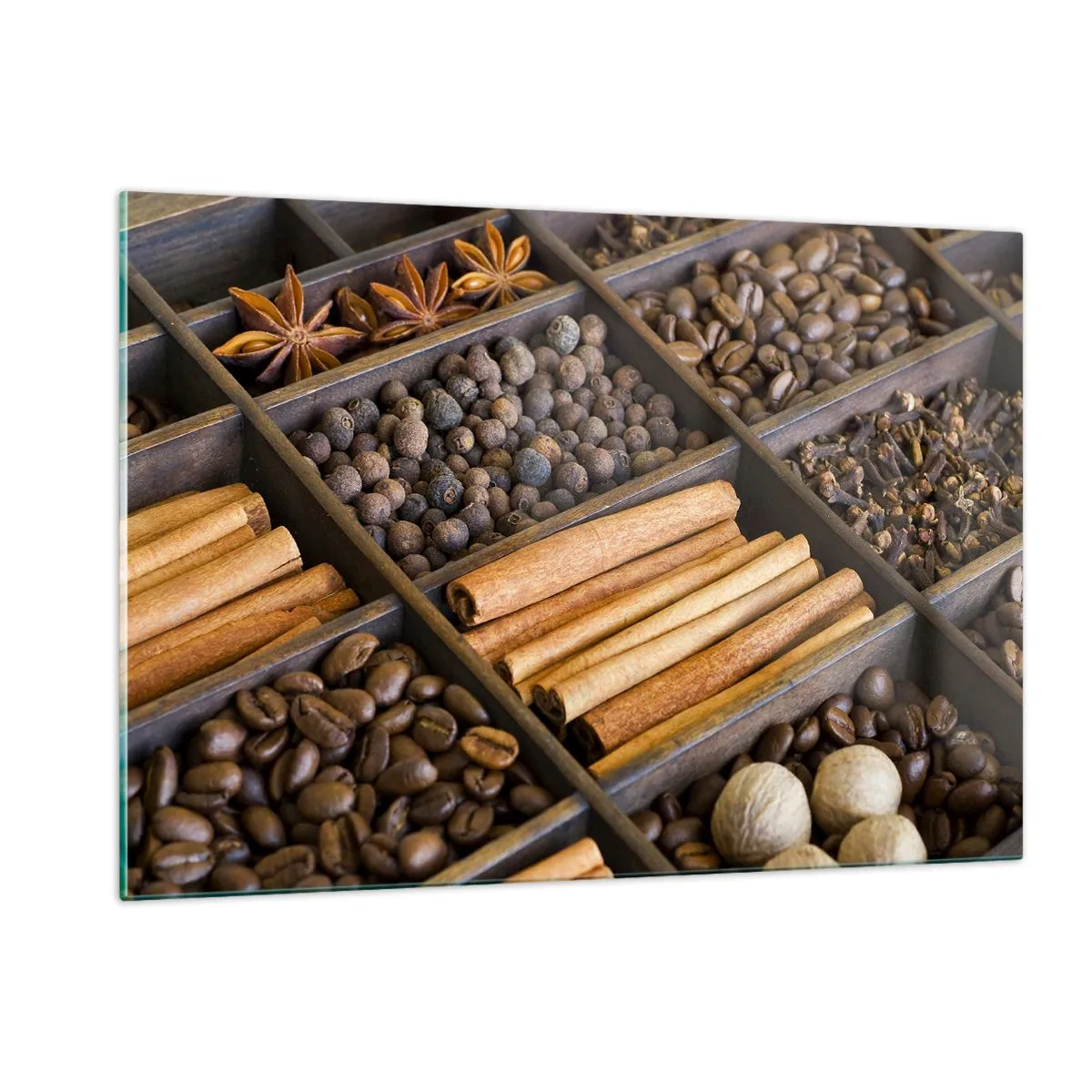 Quadro em vidro - Um tesouro de aromas - 120x80 cm