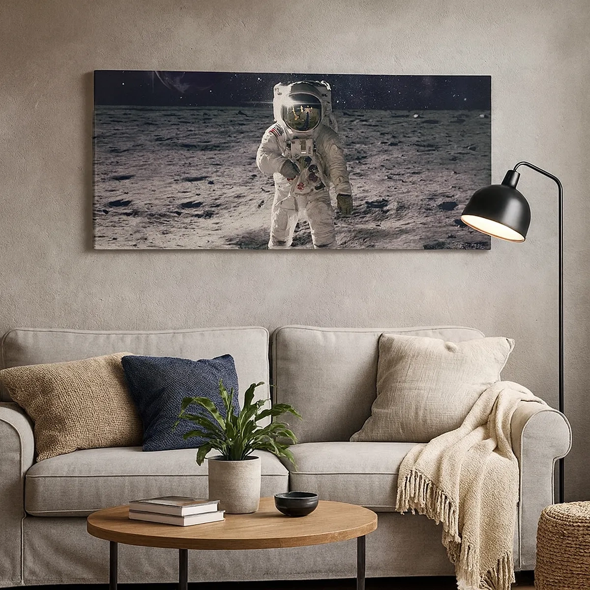 Quadro em tela - Saudações da Lua - 30x30 cm