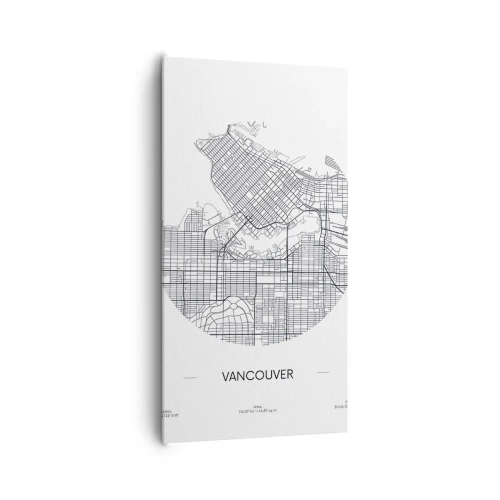 Quadro em tela - Anatomia de Vacouver - 65x120 cm