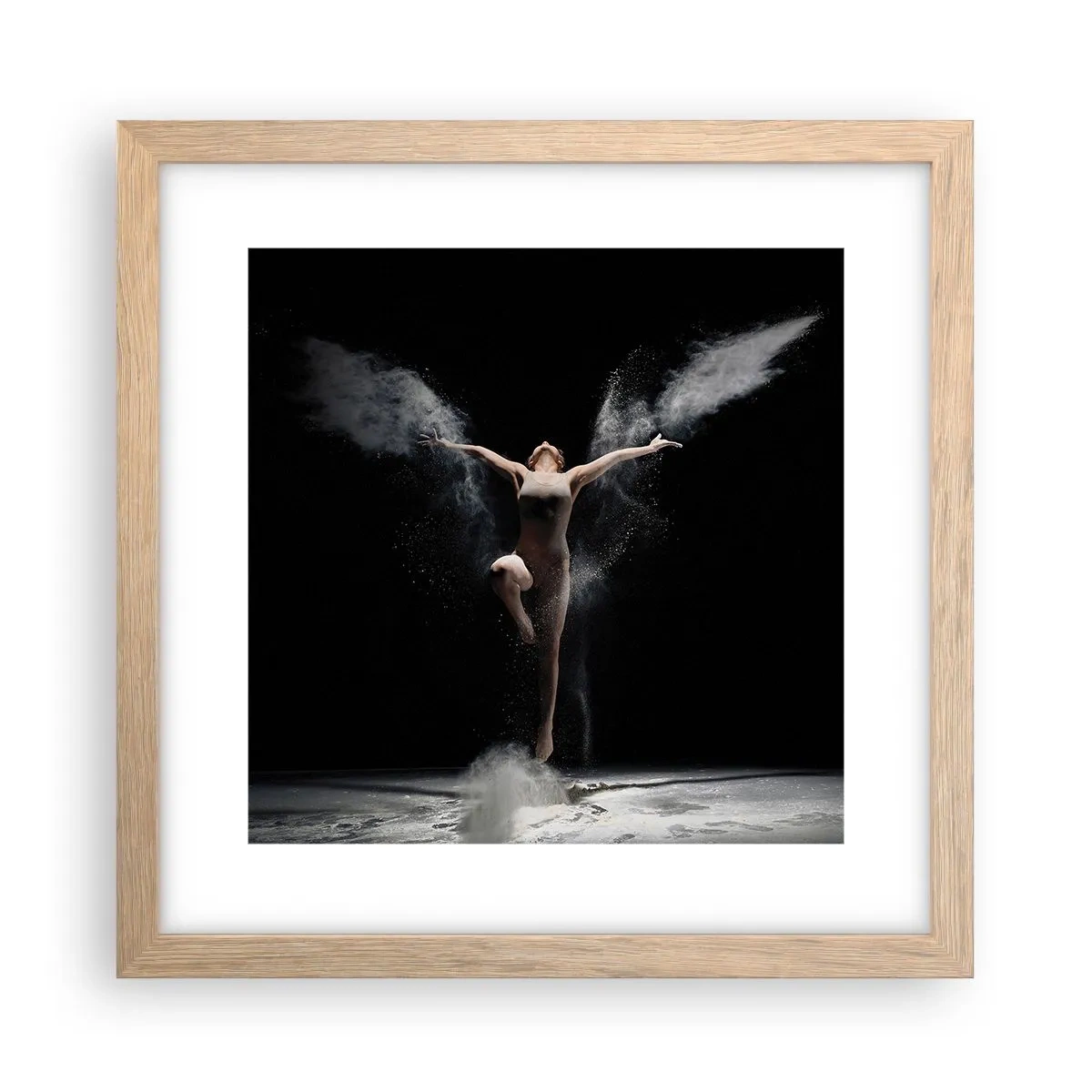 Pôster com moldura de carvalho claro - Os elfos existem - 30x30 cm