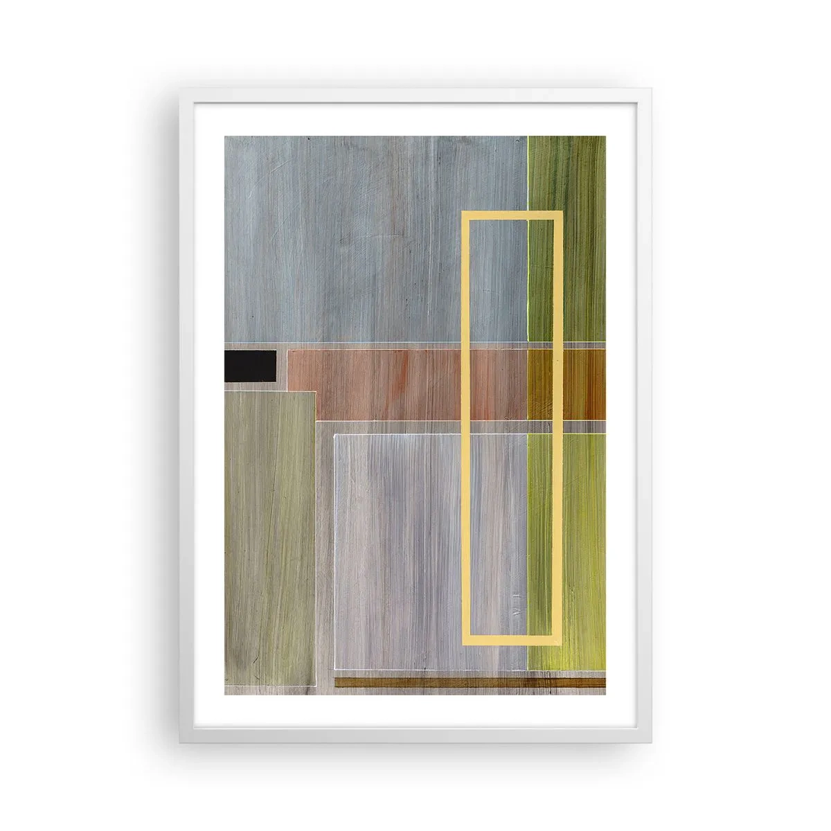 Pôster em moldura branca - Simples e calmo - 50x70 cm