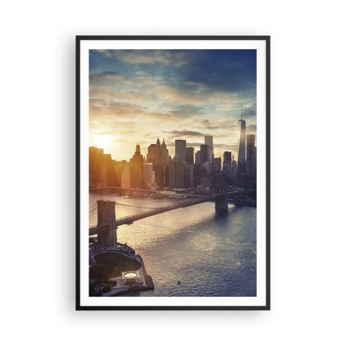 Pôster com moldura preta - Monumento da cultura ocidental - 70x100 cm