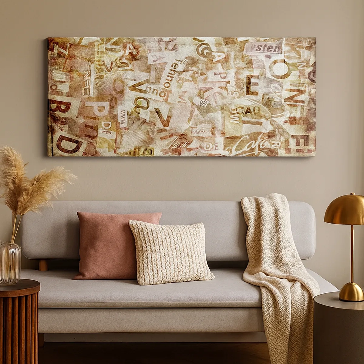 Quadro em tela - Unificando a conversa fiada - 30x30 cm