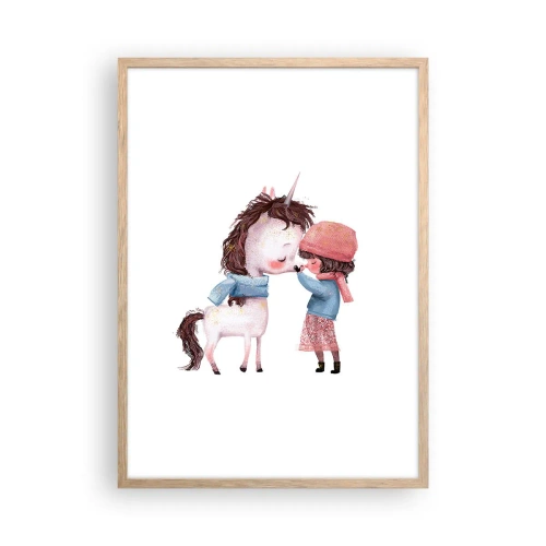 Pôster com moldura de carvalho claro - Conto do inverno - 50x70 cm