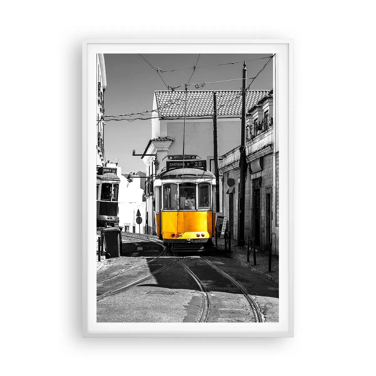 Pôster em moldura branca - O Espírito de Lisboa - 70x100 cm