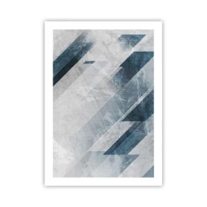 Pôster - Arte espacial – movimento cinzento - 50x70 cm