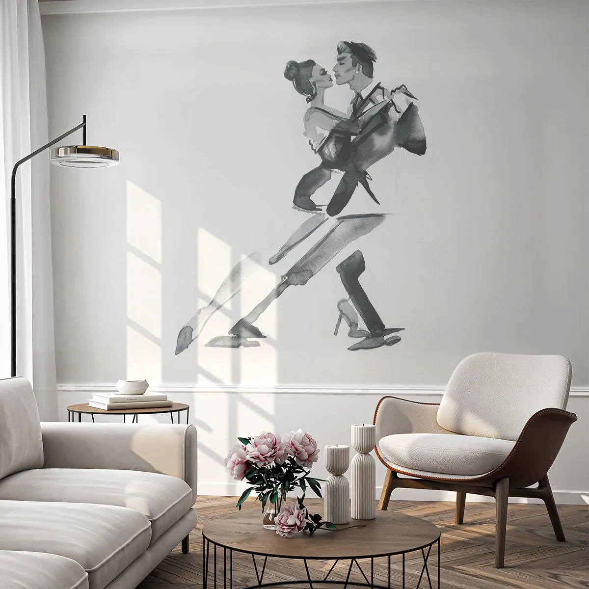 Papel de Parede Standard Eco - Num só ritmo - Tango, Dança, Dançarino - 250x175 cm