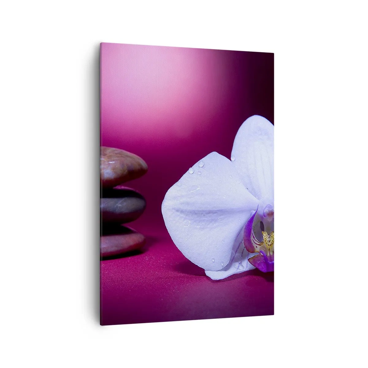 Quadro em tela - O estudo do frescor em roxo - 70x100 cm