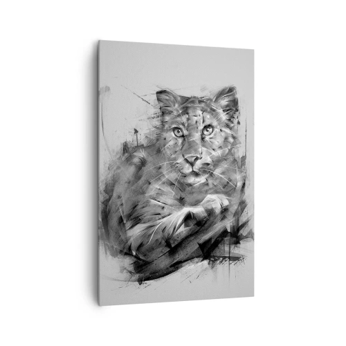 Quadro em tela - Sim, estou a ouvir atentamente - 80x120 cm