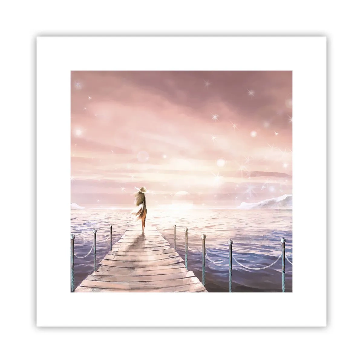 Pôster - À luz de um sonho - 30x30 cm