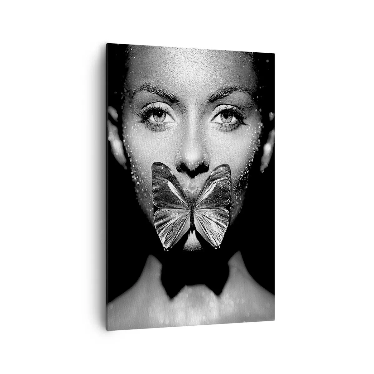 Quadro em tela - O beijo da borboleta - 80x120 cm