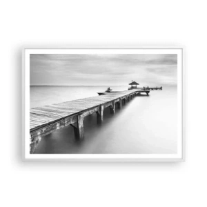 Pôster em moldura branca - Para longe - 100x70 cm
