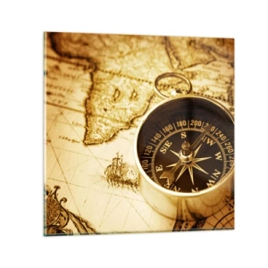 Quadro em vidro - Oriente ou Ocidente? - 60x60 cm