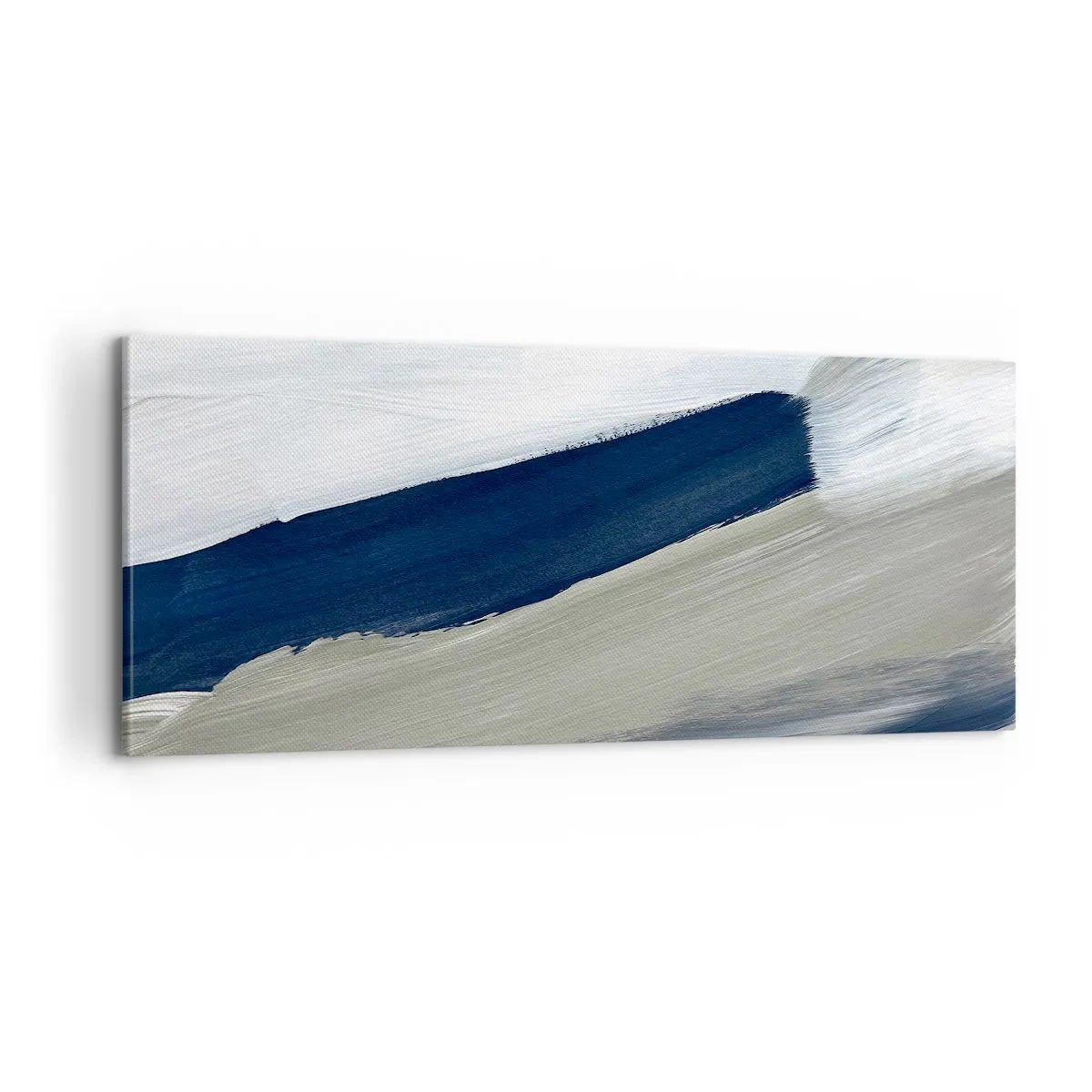 Quadro em tela - Encontro com a brancura - 100x40 cm