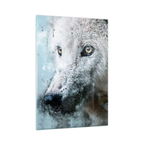 Quadro em vidro - Conheça a alma do lobo - 50x70 cm