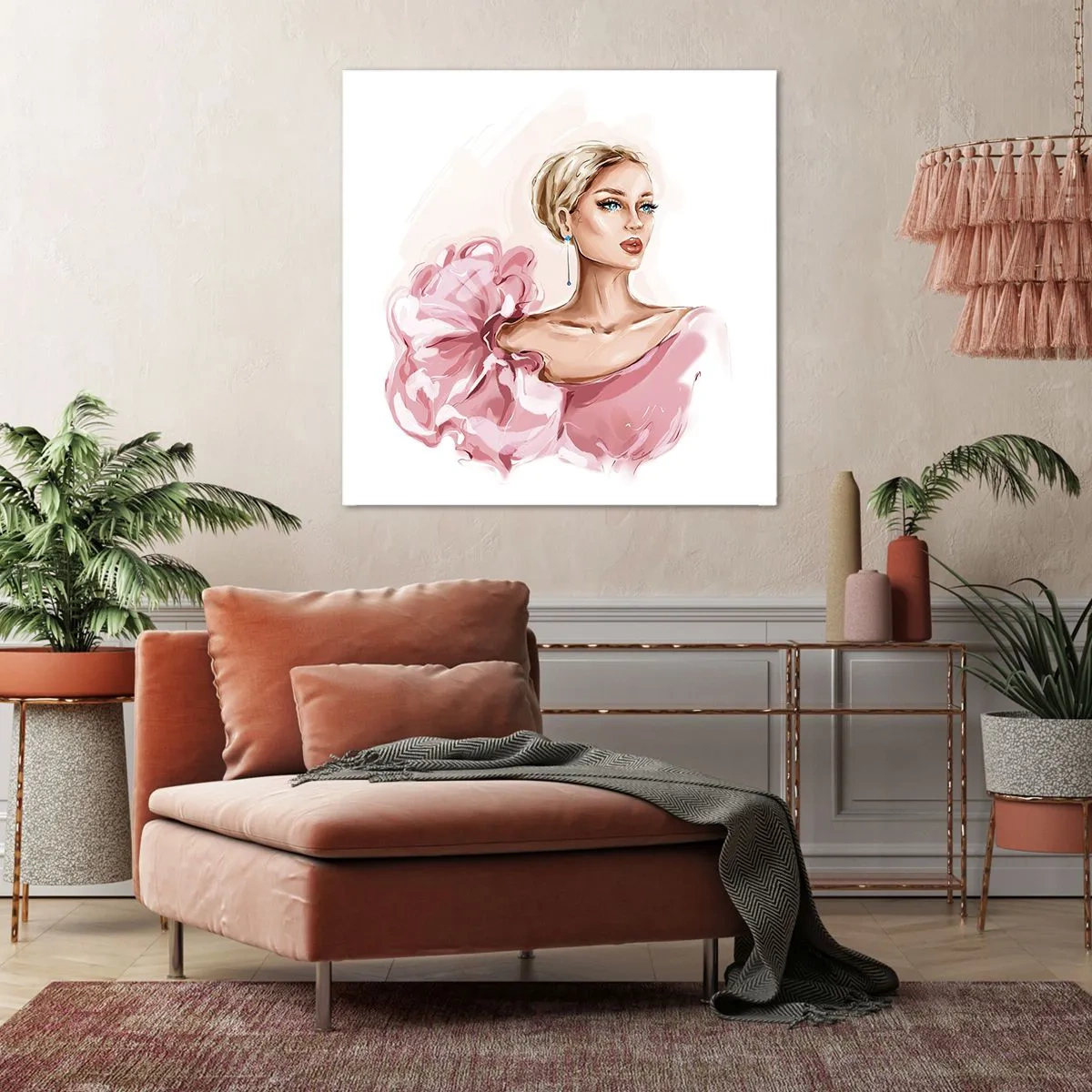 Quadro em tela - Parece pintada... - 50x50 cm